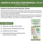 Buy OxyGlow Herbals Lemon & Avocado Hair Removal Cream 40 gm, Smooth Skin - Purplle