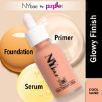 Buy NY Bae 3IN1 Serum Foundation - Cool Sand 06 (30 ml) | Infused with Primer | Moisturising I Glowing Korean Skin I Celeb Glow | Dewy Makeup | Evens Skin Tone | Ultra Glow - Purplle