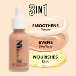 Buy NY Bae 3IN1 Serum Foundation - Cool Sand 06 (30 ml) | Infused with Primer | Moisturising I Glowing Korean Skin I Celeb Glow | Dewy Makeup | Evens Skin Tone | Ultra Glow - Purplle