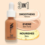 Buy NY Bae 3IN1 Serum Foundation - Warm Mocha 07 (30 ml) | Infused with Primer | Moisturising I Glowing Korean Skin I Celeb Glow | Dewy Makeup | Evens Skin Tone | Ultra Glow - Purplle