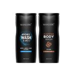 Buy Mancode Hydro (3 In 1) & Coffee Body Wash, 450ml Each (Pack Of 2) - Purplle