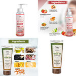Buy Combo of 2- Mix Fruit Body Wash 200ml + Green Tea Face Wash 100ml - Purplle