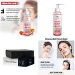 Buy Combo of 2- Mix Fruit Body Wash 200ml + Charcoal Soap 100gm - Purplle