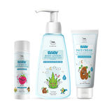 Buy Combo of 3- Baby Lip Balm 6gm + Baby Face Cream 50g + Baby Body Lotion 150ml - Purplle