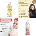Buy Combo of 2- Mix Fruit Body Wash 200ml + Banana Shampoo 200ml - Purplle