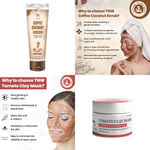Buy Combo of 2- Tomato Clay Mask 50gm + Coffee Coconut Scrub - Purplle