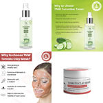 Buy Combo of 2- Tomato Clay Mask 50gm + Cucumber Toner 100ml - Purplle