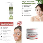 Buy Combo of 2- Tomato Clay Mask 50gm + Anti Acne Face Wash 100ml - Purplle