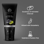 Buy The Man Company Activated Charcoal Peel Off Mask | Remove Blackheads, Dead Skin | Face Pack For Men | Paraben & Sulphate Free | 100gm - Purplle