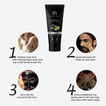 Buy The Man Company Activated Charcoal Peel Off Mask | Remove Blackheads, Dead Skin | Face Pack For Men | Paraben & Sulphate Free | 100gm - Purplle