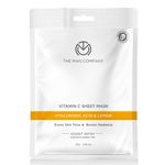 Buy The Man Company Vitamin C Sheet Mask |Aloe Vera| Boosts Collagen, Adds Radiance, Improves Skin Tone, Deep Cleanses and Removes Excess Oil - Purplle