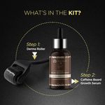 Buy The Man Company Beard Booster Duo | Derma Roller + Caffeine Beard Growth Serum | Activates Hair Follicles | Accelerates Beard Growth, Fuller & Thicker Beard | Improves Patchy Beard - Purplle