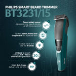 Buy Philips BT3231/15 Smart Beard Trimmer - Power adapt technology for precise trimming- Fast Charge; 20 settings; 60 min run time - Purplle