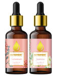 Buy Nutriment Jasmine & Geranium Essential Oil, 15ml Each (Pack of 2) - Purplle