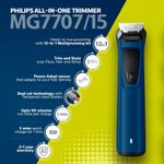 Buy Philips Multi Grooming Kit MG7707/15, 12-in-1, Face, Head and Body - All-in-one Trimmer. Power adapt technology for precise trimming, 90 Mins Run Time with Quick Charge - Purplle