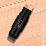 Buy RENEE Face Base Foundation Stick with Applicator - Mocha, 8 gm, Enriched with White Clay, Weightless, Long-lasting, Velvet Matte Finish formula Provides Full Coverage - Purplle