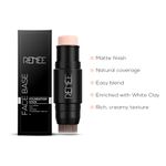 Buy RENEE Face Base Foundation Stick Creamy Latte, Enriched with White Clay, Weightless, Long-lasting, Velvet Matte Finish formula Provides Full Coverage, 8 gm - Purplle