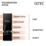 Buy RENEE Face Base Foundation Stick Creamy Latte, Enriched with White Clay, Weightless, Long-lasting, Velvet Matte Finish formula Provides Full Coverage, 8 gm - Purplle