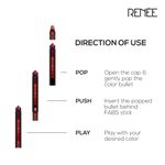 Buy RENEE Fab Bullet Lipstick L 04 Sassy Shiraz, Long Lasting, Matte Finish, Non Drying Formula with Intense Color Payoff, Compact & Easy to Use, 1.5 gm - Purplle