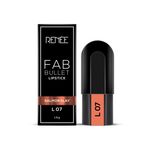 Buy RENEE Fab Bullet Lipstick L 07 Salmon Slay, Long Lasting, Matte Finish, Non Drying Formula with Intense Color Payoff, Compact & Easy to Use, 1.5 gm - Purplle