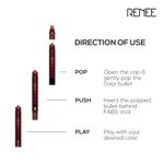 Buy RENEE Fab Bullet Lipstick L 01 Maroon Moon, Long Lasting, Matte Finish, Non Drying Formula with Intense Color Payoff, Compact & Easy to Use, 1.5 gm - Purplle