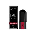 Buy RENEE Fab Bullet Lipstick L 01 Maroon Moon, Long Lasting, Matte Finish, Non Drying Formula with Intense Color Payoff, Compact & Easy to Use, 1.5 gm - Purplle