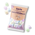 Buy Sanfe Exfoliating 'N' Cleansing Colourful Cotton Balls - For Face Cleansing & Makeup Removal, Colourful - 100 Pieces - Purplle