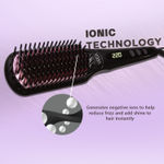 Buy VEGA Black Shine Hair Straightening Brush With Ionic Technology & 16 Temprature Settings, (VHSB-04) - 1 Pc - Purplle