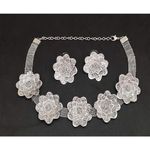 Buy Pujvi Fashions Antique Oxidised flower Necklace set for girls and womens - Purplle