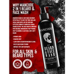 Buy Mancode 2 IN 1 BEARD & FACE WASH, 200ml and BEARD BALM, 50gm (Pack of 2) - Purplle