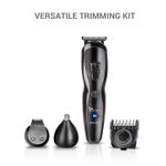 Buy Syska HT3333K Corded & Cordless Stainless Steel Blade Grooming Trimmer with 60 Minutes Working Time; 10 Length Settings (Black) - Purplle