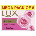 Buy LUX Soft Glow Rose & Vitamin E For Glowing Skin Beauty Soap Offer Pack 8x150 g - Purplle
