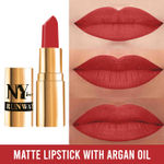Buy NY Bae Argan Oil Infused Matte Lipstick Runway Range - On Fleek 15 (4.5 g) | Red | Rich Colour | Full Coverage | Long lasting | Cruelty Free - Purplle