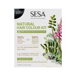 Buy Sesa 4 Step Natural Hair Colour Kit - For HIGH GREY % - 100% Organic & Ayurvedic - NO Ammonia, PPD, Peroxide (200 g + 40 ml) - Purplle