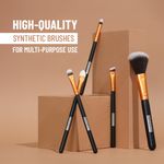 Buy Swiss Beauty Makeup Brushes Set of 5 Golden - Purplle