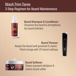 Buy Bombay Shaving Company Cordless Beard Trimmer for Men with free beard shampoo and beard softener 400 gm - Purplle