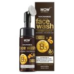 Buy WOW Skin Science Niacinamide Foaming Face Wash For Blemishes, Oil Control & Acne Spots - with Built-In Brush (150 ml) - Purplle