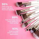 Buy Plume 23 Pcs Professional Makeup Brush Set With Roll On Bag - Purplle