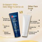 Buy Dr Batra's PRO+ Insta Glow Facial Scrub. Exfoliates Dead Skin Cells.Safflower, Walnut, Niacinamide, 100 G. - Purplle