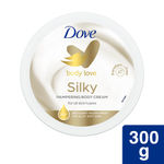 Buy Dove Body Love Silky Pampering Body Cream Silky Soft Skin Paraben Free, 300 g - Purplle