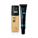 Buy Maybelline New York 16 HR Matte Base Duo, Prep + Blend Makeup Combo, Fit Me Foundation 128 (30ml)+ Fit Me Matte + Poreless Primer (30ml) - Purplle