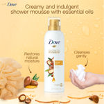 Buy Dove International Shower & Shaving Mousse with Argan Oil, 24 Hr Softness, Sulphate Free, 200 ml - Purplle