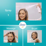 Buy Dove Coconut Scented Dry Shampoo Spray For Reviving Oily Scalp (141 ml) - Purplle