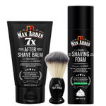Buy Man Arden Shaving Combo | After Shave Balm 100ml + Shaving Brush + Shaving Foam 200ml - Purplle