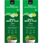 Buy NourishVitals Giloy Neem & Tulsi Juice - Immunity Booster | Natural & Wholesome | For Optimum Respiratory & Skin Health | No Added Sugar, 500ml (Pack of 2) - Purplle