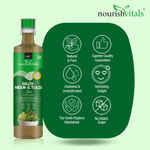 Buy NourishVitals Giloy Neem & Tulsi Juice - Immunity Booster | Natural & Wholesome | For Optimum Respiratory & Skin Health | No Added Sugar, 500ml (Pack of 2) - Purplle