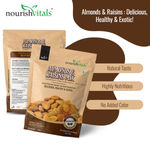 Buy NourishVitals Almonds And Raisins Mix, Scrumptious Mix | Natural | No Added Preservatives, Delicious, Healthy & Exotic, 200 g - Purplle