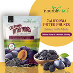 Buy NourishVitals California Pitted Prunes, Healthy Snack | Natural | No Added Preservatives, Delicious, Healthy & Exotic, 200g x Pack of 2 - Purplle