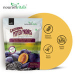 Buy NourishVitals California Pitted Prunes, Healthy Snack | Natural | No Added Preservatives, Delicious, Healthy & Exotic, 200g x Pack of 2 - Purplle