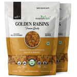 Buy NourishVitals Golden Raisins Premium Quality, Finest Quality | Natural | No Added Preservatives, Healthy & Heavenly, 200g x Pack of 2 - Purplle